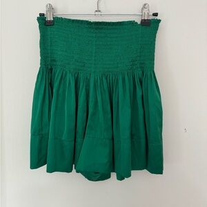 Natural life kelly green daisy skort